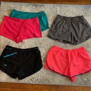 5 pairs of work out shorts!